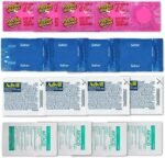 Travel Medicine Kit - 16 Pcs Individually Wrapped Packets of Ibuprofen, Bismol, Sodium Bicarbonate & Antacids - TSA-Approved Medicine Variety Pack by Real Vitamins (1 Kit)